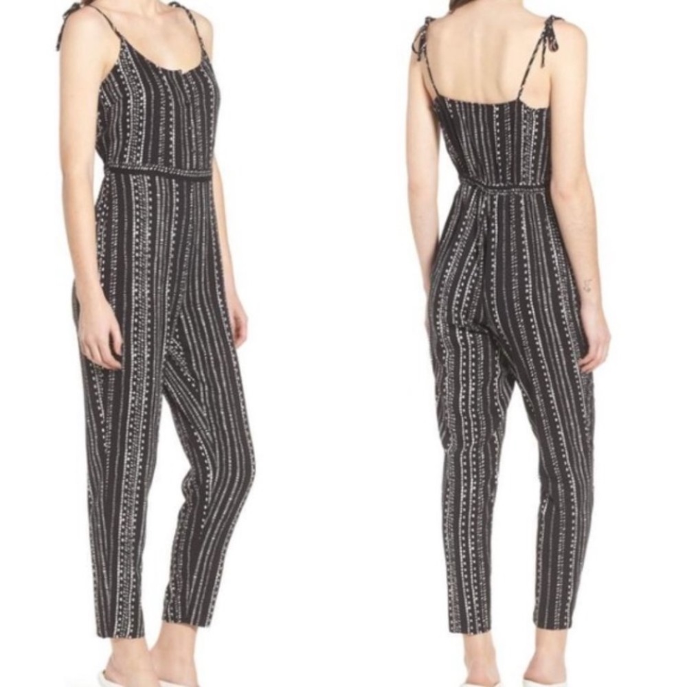 cupcakes & cashmere Black & White Jumpsuit